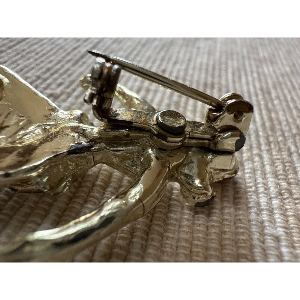Vintage Mexican Dancer Brooch Pin Silver Tone Fiesta Skirt Enamel Accents - Picture 9 of 12